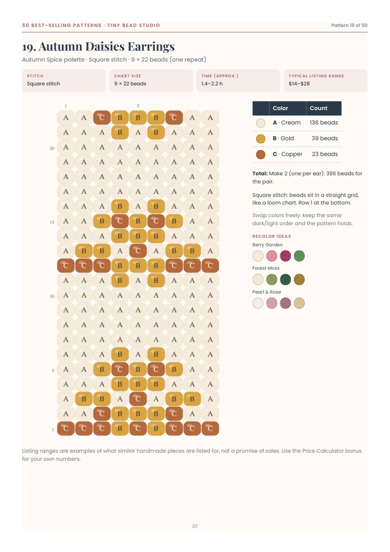 Earring pattern